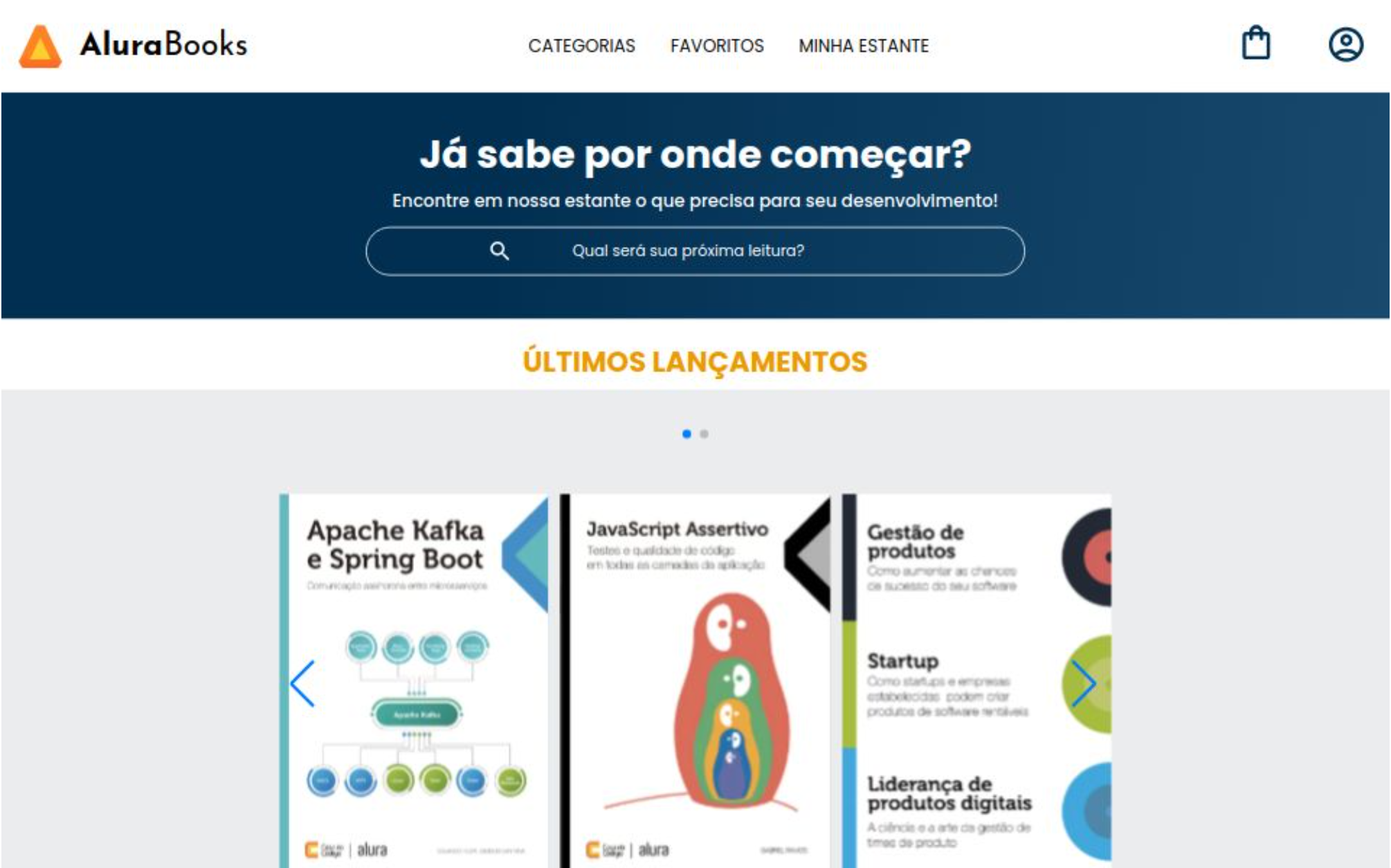 Foto do Projeto Alura Books