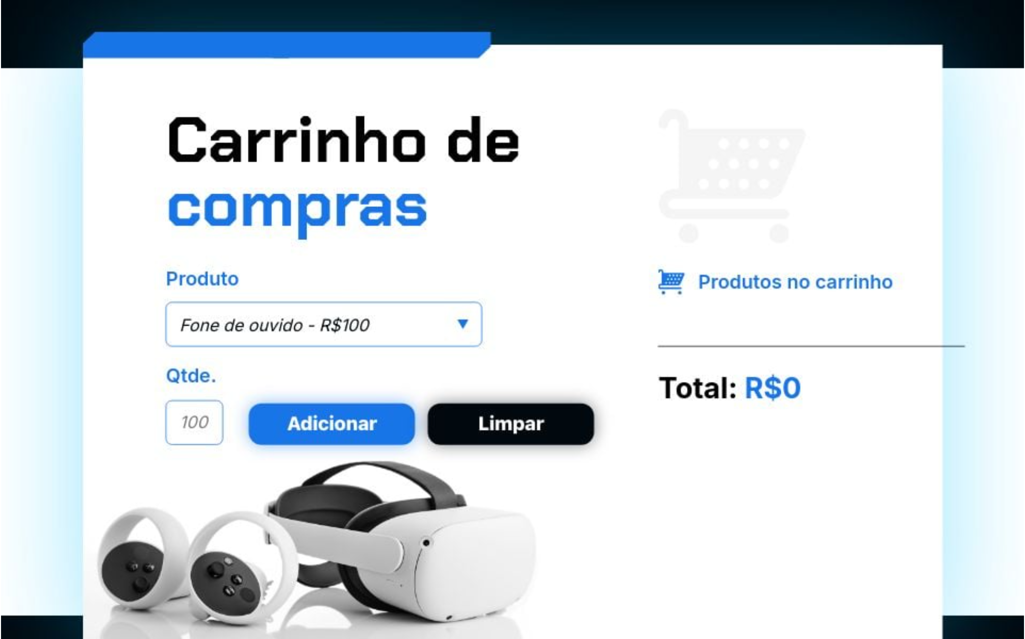 Foto do Projeto Carrinho de Compras